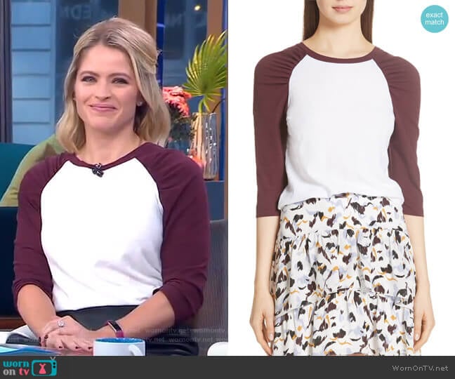 Elio Tee by ALC worn by Sara Haines on Good Morning America