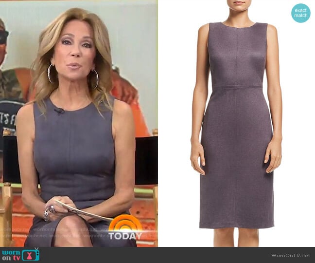 Faux Suede Dress by Adrianna Papell worn by Kathie Lee Gifford on Today