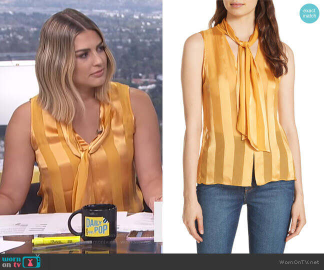 Gwenda Blouse by Alice + Olivia worn by Carissa Loethen Culiner  on E! News