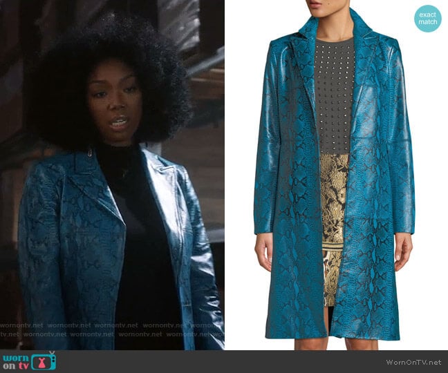 Logan Coat by Alice + Olivia worn by Cassie Brown (Brandy Norwood) on Star