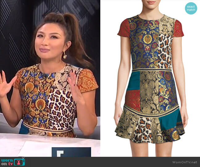 Rapunzel Dress by Alice + Olivia worn by Jeannie Mai on E! News