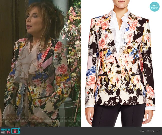 Floral Print Blazer by Basler worn by Kate Roberts (Lauren Koslow) on Days of our Lives