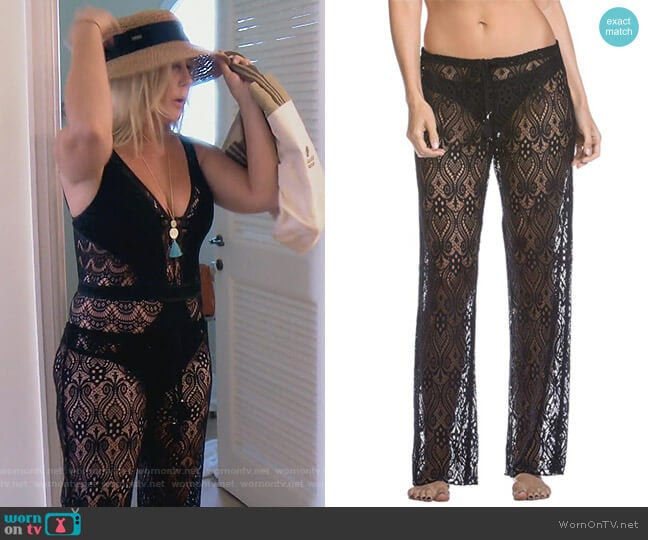 Poetic Pants Swim Cover up by Becca by Rebecca Virtue  worn by Vicki Gunvalson on The Real Housewives of Orange County