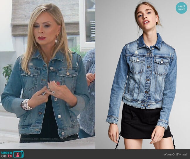 Denim Jacket by Zara worn by Tamra Judge on The Real Housewives of Orange County