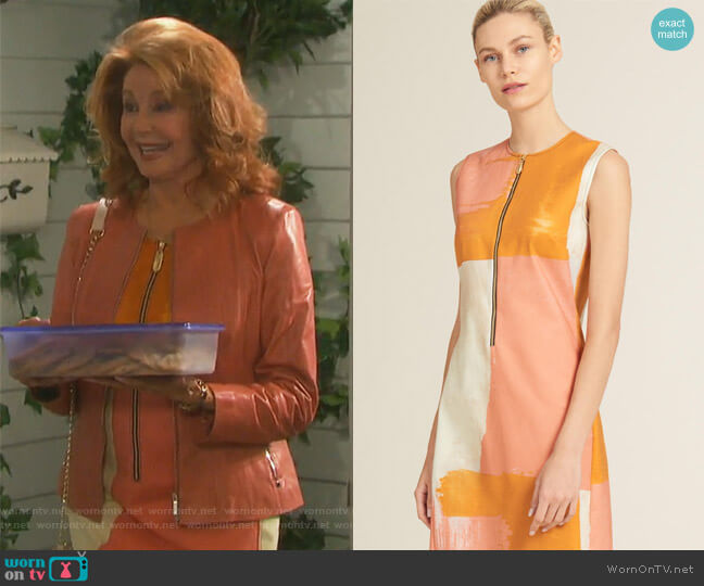 Sleeveless Zip Front Dress by DKNY worn by Maggie Horton (Suzanne Rogers) on Days of our Lives