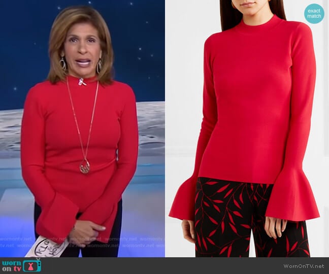 Stretch-Knit Top by Diane von Furstenberg worn by Hoda Kotb on Today