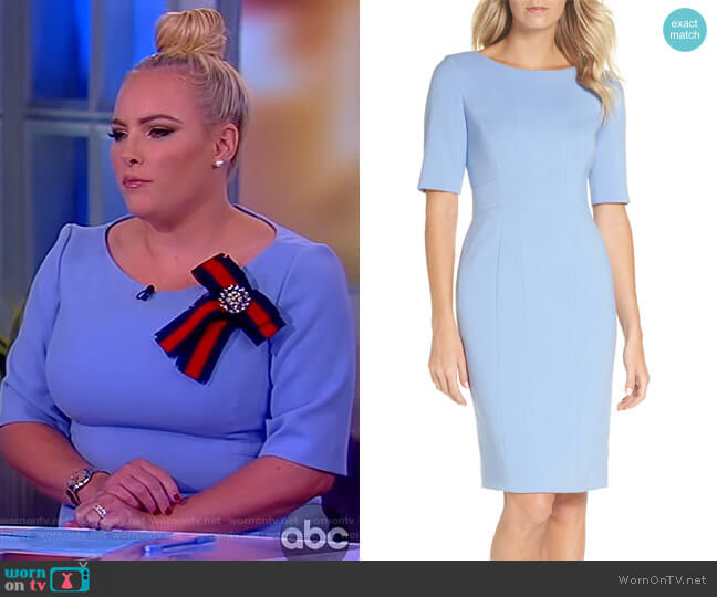 WornOnTV: Meghan’s blue sheath dress on The View | Meghan McCain ...