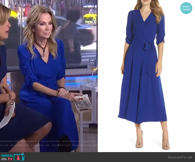 WornOnTV: Kathie’s blue ruched sleeve jumpsuit on Today | Kathie Lee ...