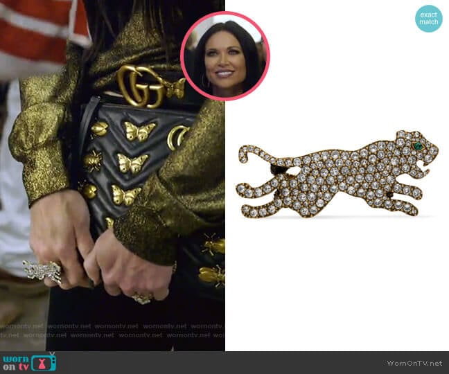 Multi-Finger Ring with Tiger by Gucci worn by LeeAnne Locken on The Real Housewives of Dallas