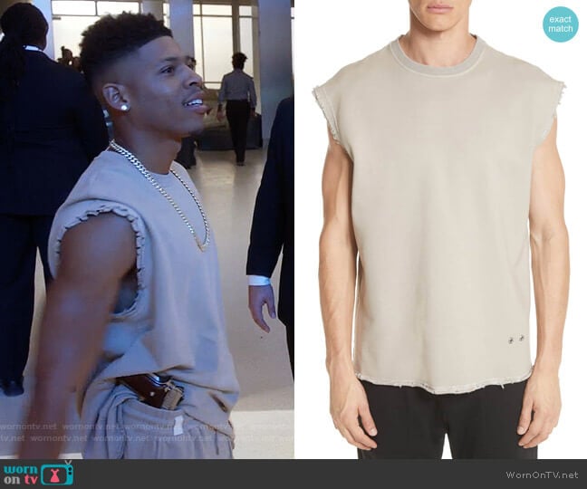 Distressed Sleeveless T-Shirt by Helmut Lang worn by Hakeem Lyon (Bryshere Y. Gray) on Empire