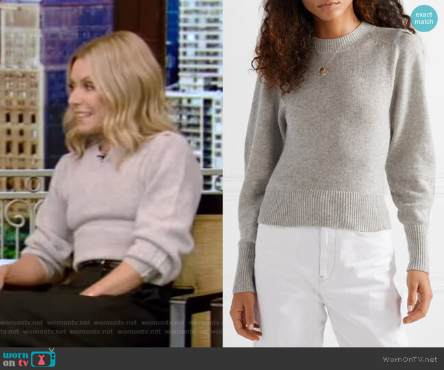 WornOnTV: Kelly’s grey sweater on Live with Kelly and Ryan | Kelly Ripa ...