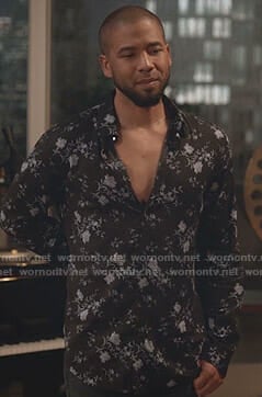 Jamal’s black floral shirt on Empire