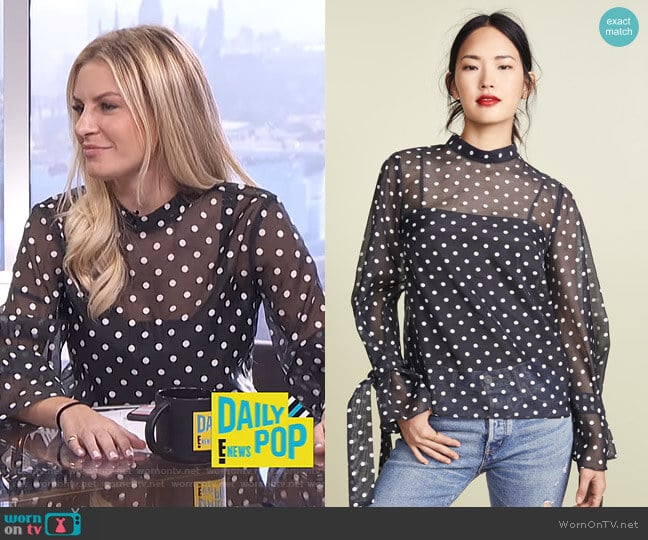 Limits Top by Keepsake worn by Morgan Stewart on E! News