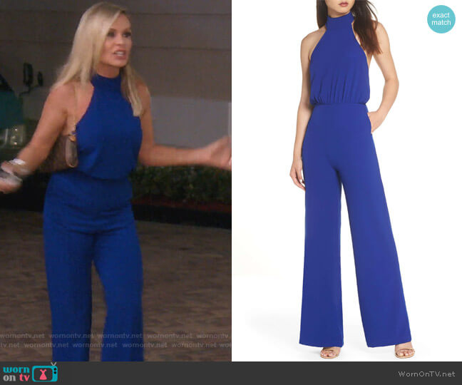 Moment for Life Halter Jumpsuit by Lulus worn by Tamra Judge  on The Real Housewives of Orange County