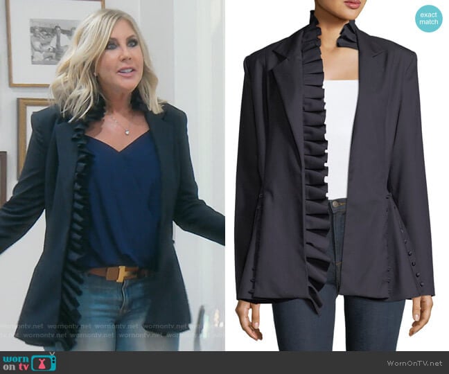 I Lead From The Heart Blazer by Maggie Marilyn worn by Vicki Gunvalson on The Real Housewives of Orange County