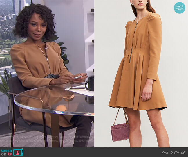 Rangia Dress by Maje worn by Zuri Hall on E! News