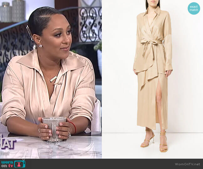 Status Update dress by Manning Cartell worn by Tamera Mowry on The Real