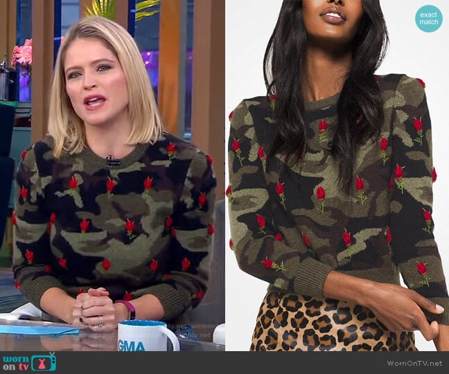 WornOnTV: Sara's camo sweater on GMA Day | Sara Haines | Clothes and  Wardrobe from TV