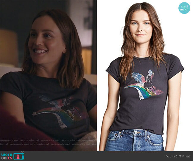 Unicorn Crew Tee by Pam & Gela worn by Angie (Leighton Meester) on Single Parents