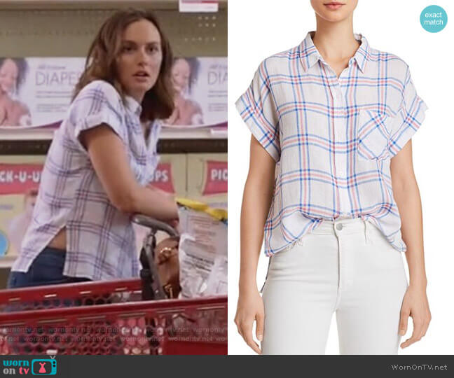 Whitney Stripe Top by Rails worn by Angie (Leighton Meester) on Single Parents