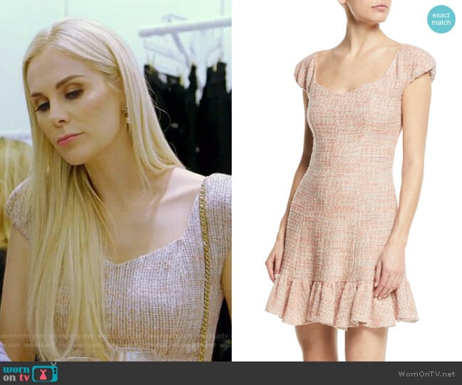 Tweed Flounce Dress by Rebecca Taylor worn by Kameron Westcott on The Real Housewives of Dallas