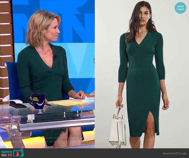 Aletti Dress by Reiss worn by Amy Robach on Good Morning America