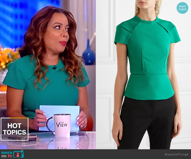 Cymatia Top by Roland Mouret worn by Sunny Hostin on The View