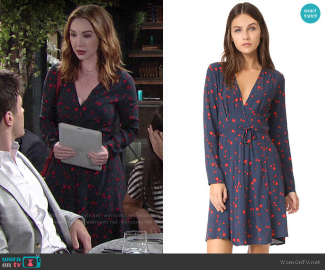 Rollas Dancer Wrap Dress worn by Mariah Copeland (Camryn Grimes) on The Young and the Restless