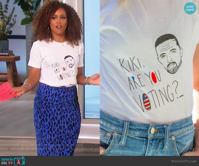 Kiki are you voting T-shirt by Sameside worn by Eve on The Talk