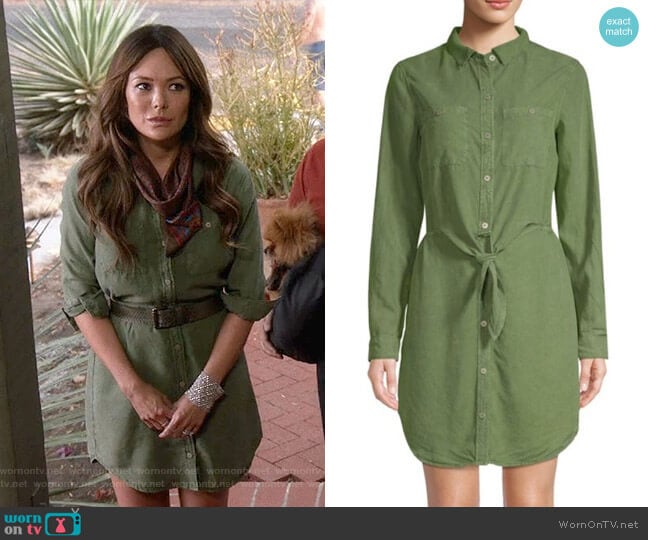 Knotted Shirtdress by Sanctuary worn by Camille (Lindsay Price) on Splitting Up Together