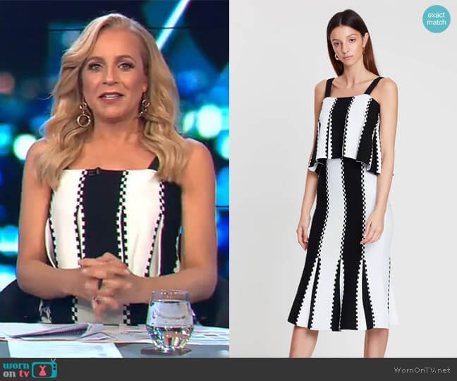 Letter From Paris Knit Dress by Sass & Bide worn by Carrie Bickmore on The Project