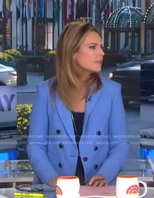 Savannah’s blue blazer on Today