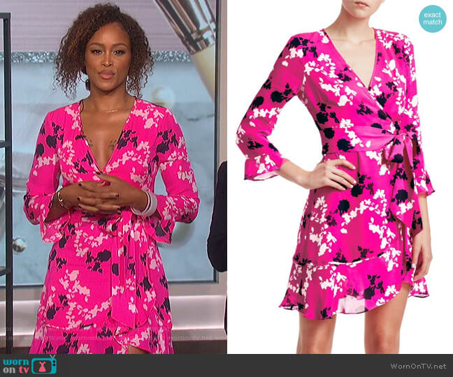WornOnTV: Eve’s pink floral print wrap dress on The Talk | Eve ...