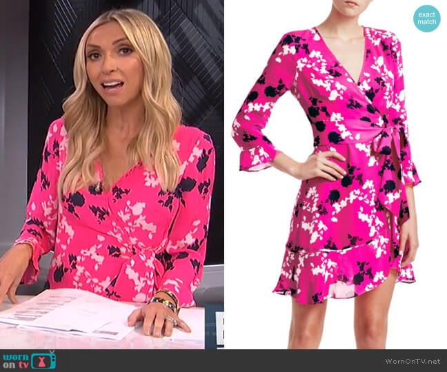 Camo Wrap Dress by Tanya Taylor worn by Giuliana Rancic on E! News