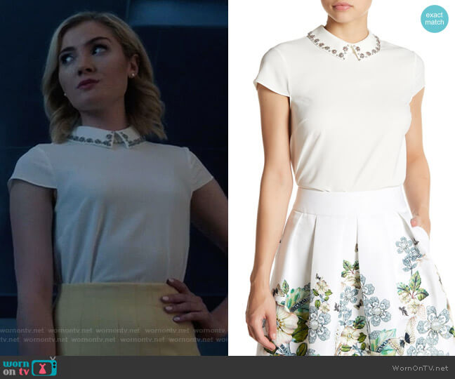 Tillda Top by Ted Baker worn by The Frost Sisters (Skyler Samuels) on The Gifted