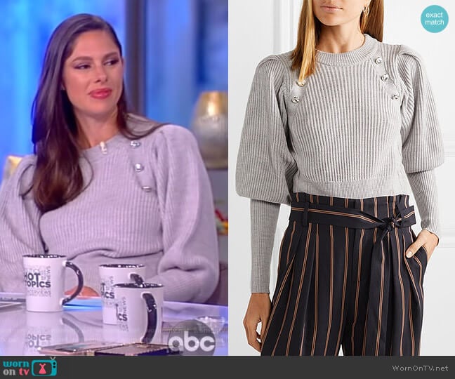 Jude Sweater by Veronica Beard worn by Abby Huntsman on The View