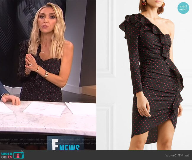 Leona Dress by Veronica Beard worn by Giuliana Rancic on E! News