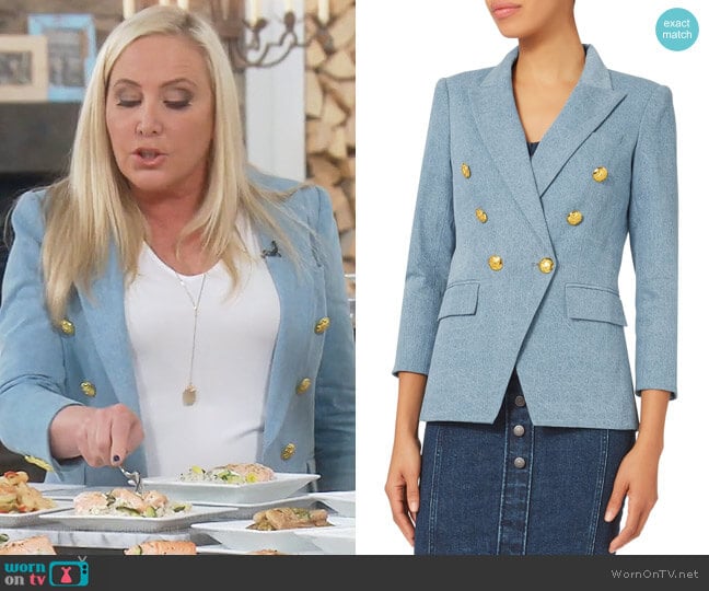 Miller Denim Jacket by Veronica Beard worn by Shannon Beador on The Real Housewives of Orange County