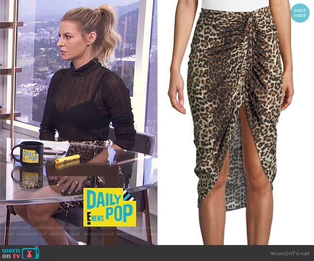 Ari Skirt by Veronica Beard worn by Morgan Stewart on E! News