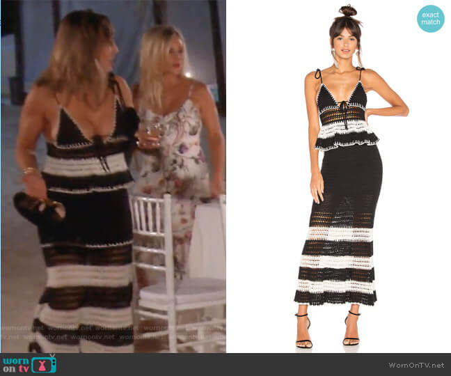 Calypso Dress by X by NBD worn by Kelly Dodd on The Real Housewives of Orange County