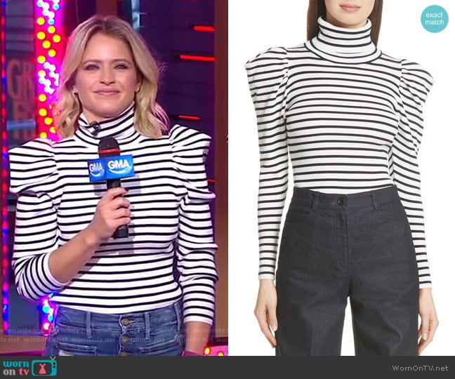 Baker Sweater by ALC worn by Sara Haines on Good Morning America