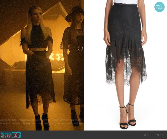 Alice + Olivia Triss Skirt worn by Madison Montgomery (Emma Roberts) on American Horror Story