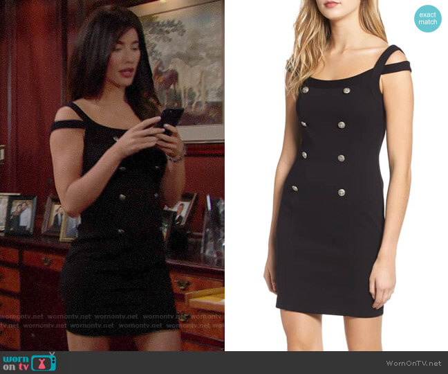 Bailey 44 Commissar Dress worn by Steffy Forrester (Jacqueline MacInnes Wood) on The Bold & the Beautiful