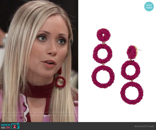 Baublebar Capella Drops worn by Lulu Spencer Falconeri (Emme Rylan) on General Hospital