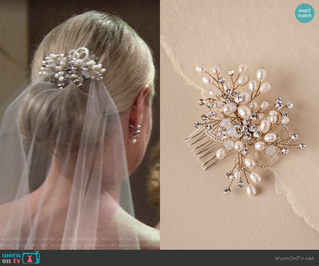 BHLDN Sylvie Comb worn by Sharon Newman (Sharon Case) on The Young and the Restless