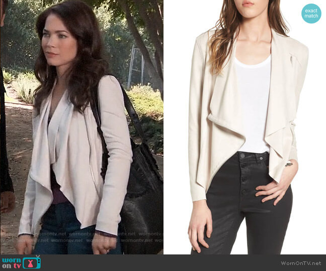 WornOnTV: Elizabeth’s white draped front jacket on General Hospital ...