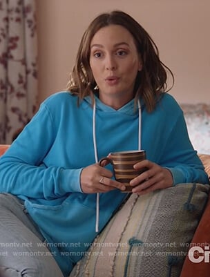 Angie’s blue hoodie on Single Parents