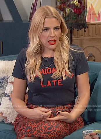 Busy’s Fashionably Late tee on Busy Tonight