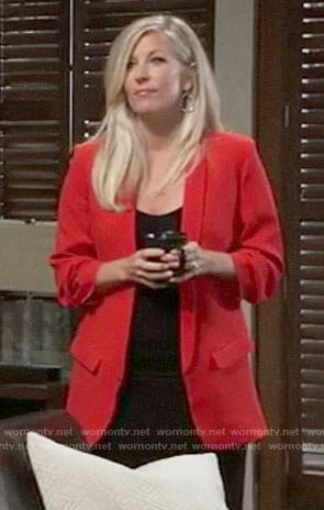 Carly’s red blazer on General Hospital