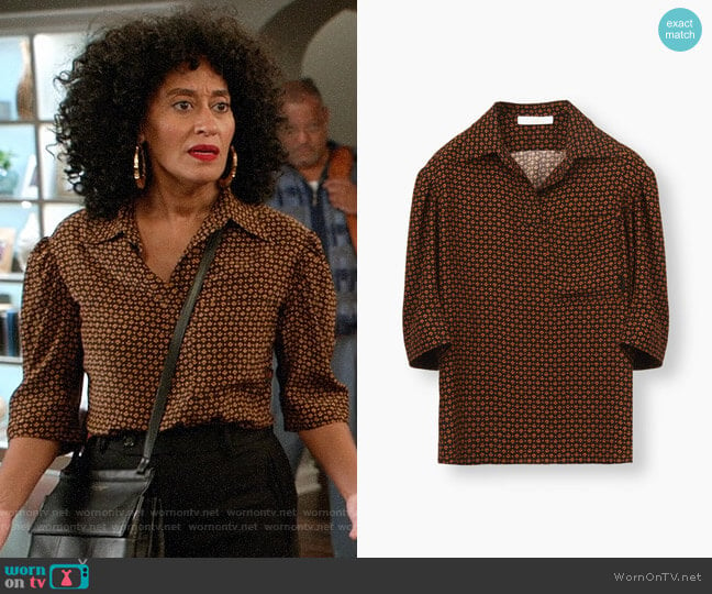 Chloe Polo Top worn by Rainbow Johnson (Tracee Ellis Ross) on Black-ish